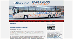 Desktop Screenshot of haussmann-bauer-reisen.de