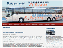 Tablet Screenshot of haussmann-bauer-reisen.de